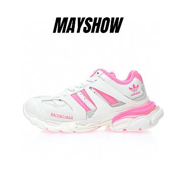 Balenciaga Track Adidas White Pink - 741106W3CZ19050