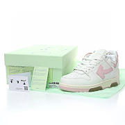 OFF-WHITE Out Of Office OOO Low Tops White Light Pink - OWIA259F21LEA0010130 - 5