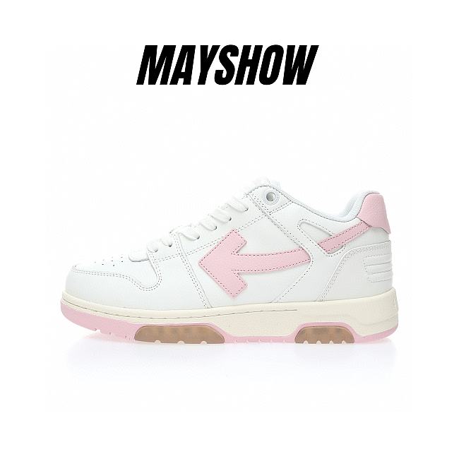 OFF-WHITE Out Of Office OOO Low Tops White Light Pink - OWIA259F21LEA0010130 - 1