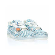 Louis Vuitton Trainer Blue Stripe Monogram - 1ABG1L - 4