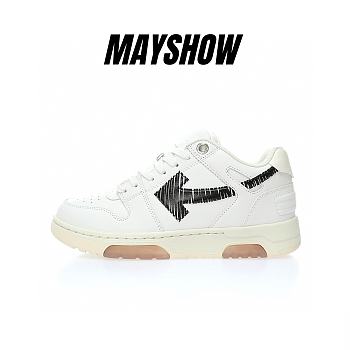 	 OFF-WHITE Out Of Office OOO Low Light Red Calf Specials White Black - OMIA189S21LEA003