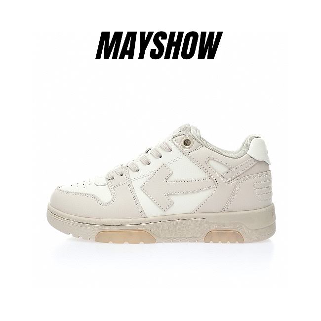 	 OFF-WHITE Out Of Office OOO Low Beige White -  OWIA259C99LEA0010161 - 1