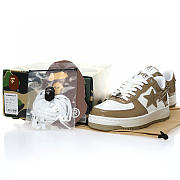 A Bathing Ape Bape Sta Patent Leather White Khaki (2023) - 5