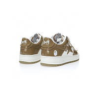 A Bathing Ape Bape Sta Patent Leather White Khaki (2023) - 4