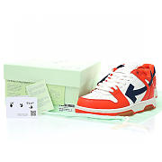 OFF-WHITE Out Of Office OOO Low Tops White Orange Blue - OMIA189F21LEA0022045 - 5