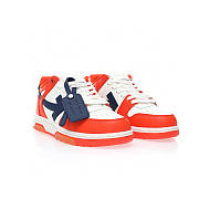 OFF-WHITE Out Of Office OOO Low Tops White Orange Blue - OMIA189F21LEA0022045 - 3