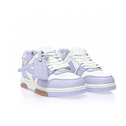 OFF-WHITE Out Of Office Calf Leather White Lilac - OWIA259F22LEA0010136 - 3