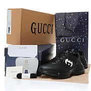 Gucci Interlocking G Rhyton Black Leather - 757857 UPG70 1057 - 5