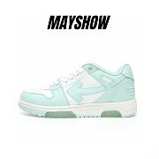 	 OFF-WHITE Out Of Office OOO Low Tops White Mint - OMIA189F22LEA0010151 - 1