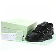 	 OFF-WHITE Out Of Office OOO Low Tops Sartorial Stitching Black - OMIA189S23LEA0141010 - 4