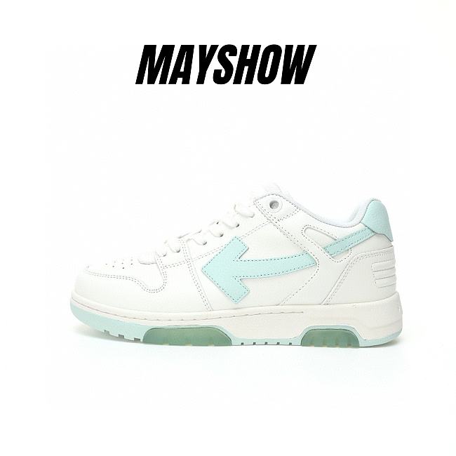 	 OFF-WHITE Out Of Office OOO Low Tops White Mint - OWIA259C99LEA0030151 - 1