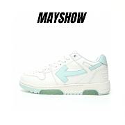 	 OFF-WHITE Out Of Office OOO Low Tops White Mint - OWIA259C99LEA0030151 - 1