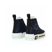 Dior Sneaker B23 High-Top Sneaker Blue Oblique and Peace Sign Dior Tears Denim - 3SH126ZWZ_H580 - 4