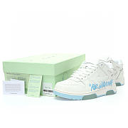 OFF-WHITE Out Of Office OOO For Walking Low Tops   Light Blue - OMIA189C99LEA0050140 - 4