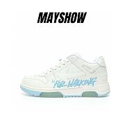 OFF-WHITE Out Of Office OOO For Walking Low Tops   Light Blue - OMIA189C99LEA0050140 - 1