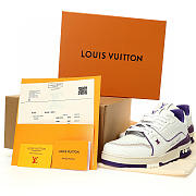 Louis Vuitton Trainer#54 Signature Purple White - 1ACHKY - 2