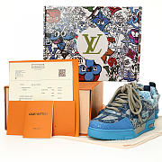 Louis Vuitton Skate Trainer Blue Swarovski Monogram - 1ABMH5 - 5