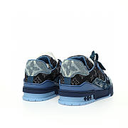 Louis Vuitton Trainer Signature Blue Denim - 1AC4YR - 4