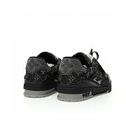 Louis Vuitton Trainer Signature Black Denim - 1AC4ZB - 4