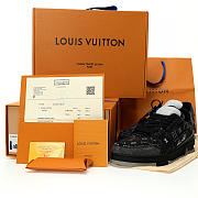 Louis Vuitton Trainer Signature Black Denim - 1AC4ZB - 2