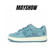 A Bathing Ape Bape Sta Blue Suede - 1H70-191-004 - 1