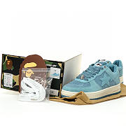 A Bathing Ape Bape Sta Blue Suede - 1H70-191-004 - 2