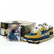 A Bathing Ape Bape Sta Nostalgic Blue Yellow - 5