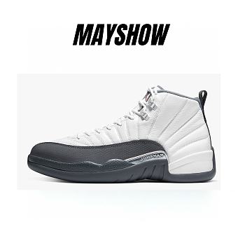 Air Jordan 12 Retro White Dark Grey - 130690-160