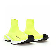 Balenciaga 3XL Sock Fluo Yellow Recycled Knit - 758483W2DG17090 - 4