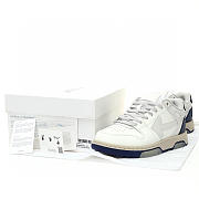 OFF-WHITE Out Of Office OOO Low Tops White Navy Blue - OMIA189F23LEA0050546 - 5