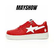 A Bathing Ape Bape Sta Low #3 Line Camo Red - 1J80-191-052 - 1