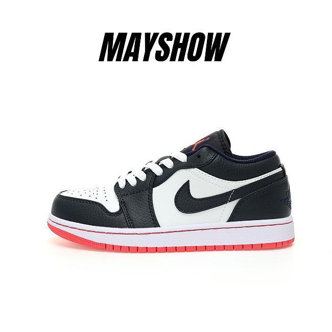 Air Jordan 1 Low Obsidian Ember Glow - 553558-481 - 1