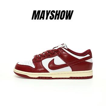 Nike Dunk Low PRM Vintage Team Red - FJ4555-100