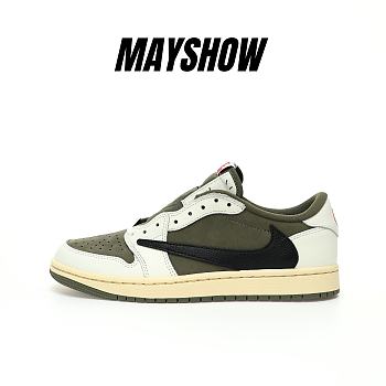 Air Jordan 1 Retro Low OG SP Travis Scott Medium Olive - DM7866-200