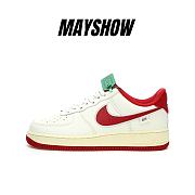 Nike Air Force 1 Low '07 Sail Gym Red - FV0392-101 - 1