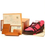 Louis Vuitton Trainer Pink Brown Crystal - 1A8Z70 - 3