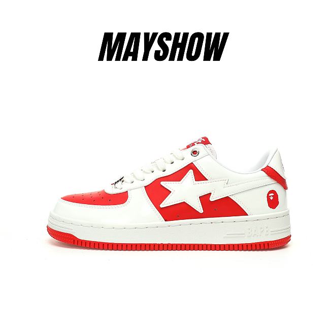 A Bathing Ape Bape Sta Low #6 Red - 1K30-191-328-RED/001FWK301328M-RED - 1