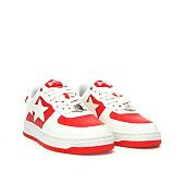 A Bathing Ape Bape Sta Low #6 Red - 1K30-191-328-RED/001FWK301328M-RED - 2