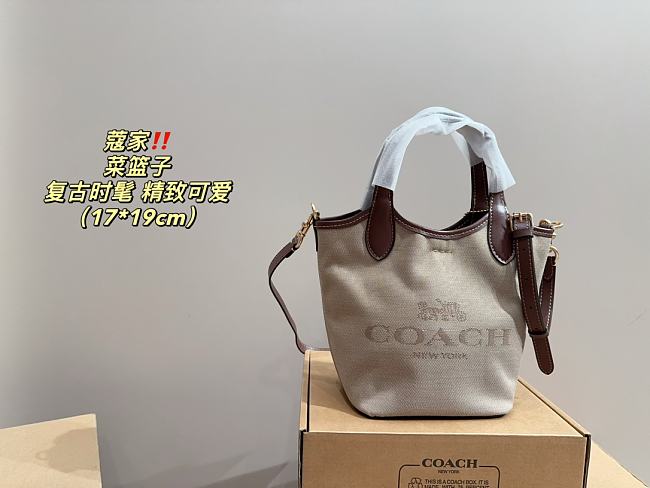 	 Coach P150 Beige Brown 17x19cm - 1