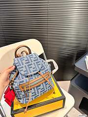 Fendi P180 Denim Backpack 21*23cm - 1