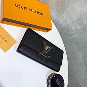 Louis Vuitton Wallet P105 Black 19x10cm - 2