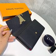 Louis Vuitton Wallet P105 Black 19x10cm - 3