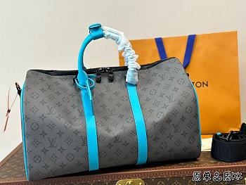 Louis Vuitton Keepall Bandoulière Blue Monogram 45cm