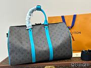 Louis Vuitton Keepall Bandoulière Blue Monogram 45cm - 3