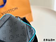 Louis Vuitton Trio Pochette Blue Monogram 25x12cm - 3