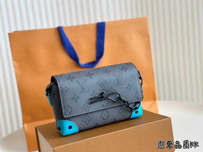 Louis Vuitton Steamer Blue Monogram 18*10cm - 1