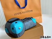 Louis Vuitton Steamer Blue Monogram 18*10cm - 3