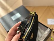 Black Prada Arqué Leather Mini Shoulder Bag 22x13cm - 5