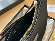 Black Prada Arqué Leather Mini Shoulder Bag 22x13cm - 2