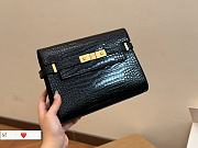 YSL Manhattan Shoulder Black Bag 24x17cm - 4